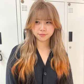 ロング カラー 🪅ブリーチカラー 🪅琉羽Ruuのヘアスタイル