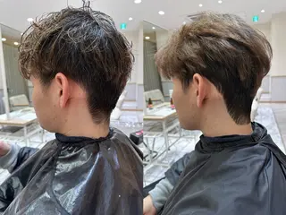 パーマ メンズ AMI ウルフパーマ/メンズのヘアスタイル