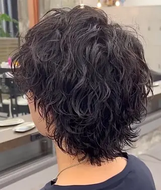 ミディアム カラー パーマ vahan✂︎ 小林未果🕊のヘアスタイル