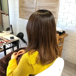 ミディアム カラー 金子 富士のヘアスタイル