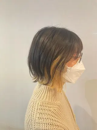 ミディアム 伊丹Pilina 山田のヘアスタイル