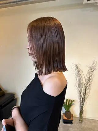 ミディアム カラー 大山 みしろのヘアスタイル