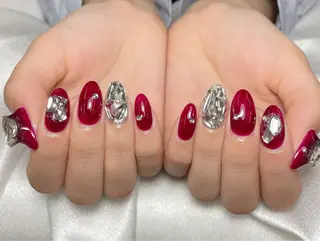 ネイル アヤメネイル 最新チップスカルプのネイルデザイン