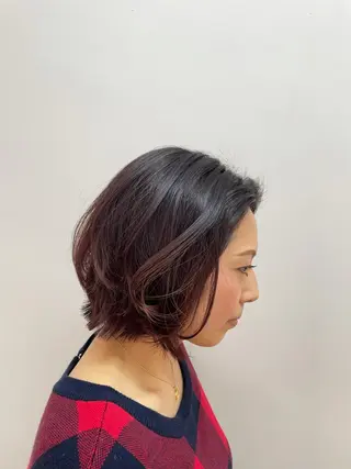 ミディアム カラー レイヤーカット 特化型シオンのヘアスタイル