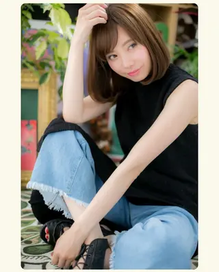 ミディアム 中舘 安津子のヘアスタイル