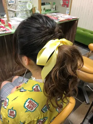 ヘアアレンジ みやもと まなみのヘアスタイル