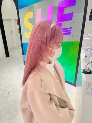 カラー ブリーチなし透明感 💗RYOTAのヘアスタイル