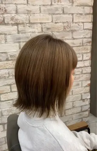 ミディアム カットモデル募集中 💇🏻　福田彩南のヘアスタイル
