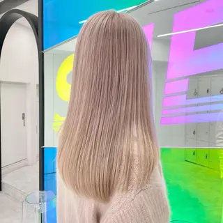 カラー 🤍💕ブリーチカラ ーAyaka💕🤍のヘアスタイル