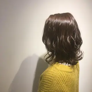ミディアム カラー しのはら まどかのヘアスタイル