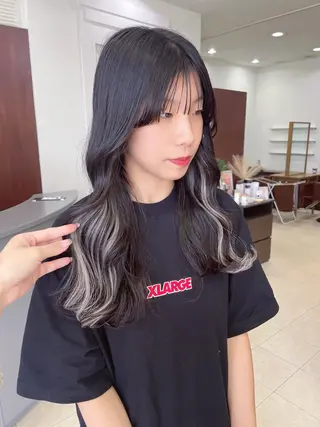 ミディアム マキノ キョウカのヘアスタイル