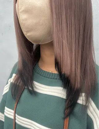カラー ダブルスキルエクステ /羽エクステ白石宇由のヘアスタイル