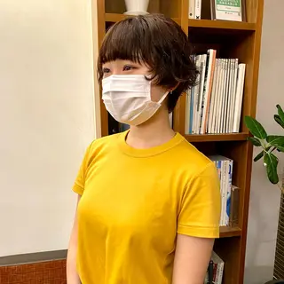 ショート カラー パーマ Paddle所属・似合わせレイヤー/ ニュアンスパーマ高倉のヘアスタイル