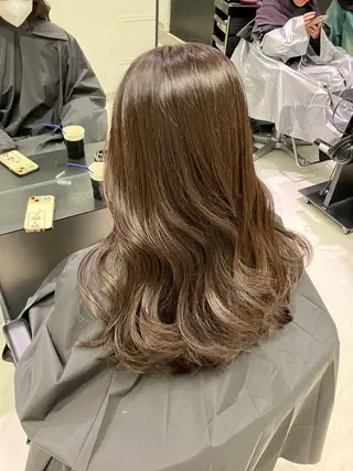 カラー 💖ブリーチなし透明 感💖ASAHIのヘアスタイル