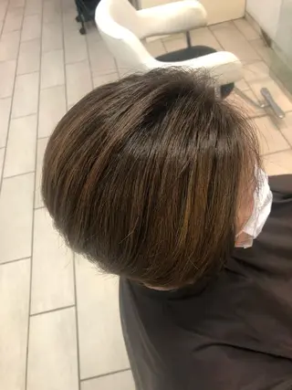 ミディアム デザインカラー✨🦄 透明感カラー✨ヒカルのヘアスタイル
