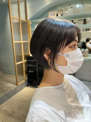 ショート 髪質改善レイヤー/ ボブたんの翔太のヘアスタイル