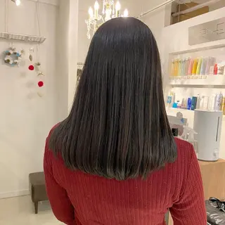 セミロング 髪質改善特化 安東駿介のヘアスタイル