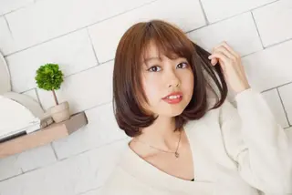 ミディアム カラー 松木 信也のヘアスタイル