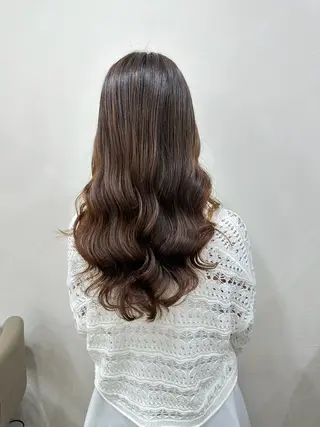 ロング パーマ メンズ コテ巻き/パーマ/艶 透明感/荻原凜太郎のヘアスタイル