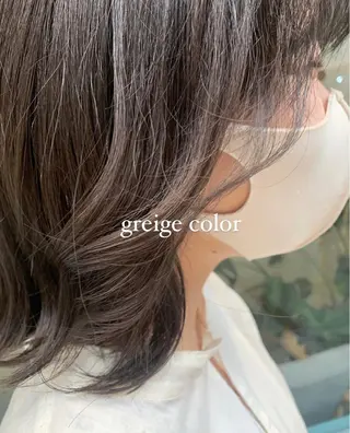 ミディアム やざき ちかのヘアスタイル