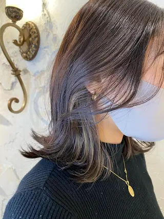 ミディアム カラー 【透明感カラー】 harunaのヘアスタイル