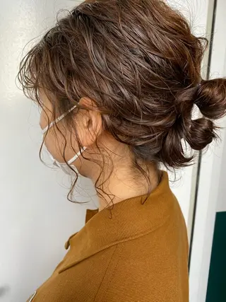ショート カラー パーマ ヘアアレンジ fit stand /HIIRAGIのヘアスタイル