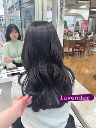 ロング カラー ありむらもえ/ 透明感カラーのヘアスタイル