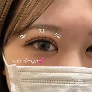 マツエク・マツパ ami eyeを可愛く♡のマツエク・マツパデザイン