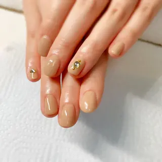 ミディアム カラー ネイル honey meeのネイルデザイン