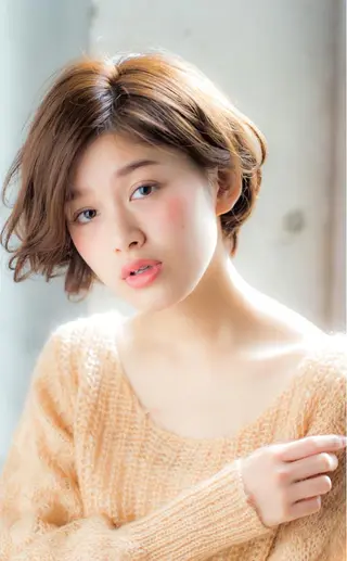ショート カラー パーマ 髪質改善、縮毛矯正 店長浅野太郎のヘアスタイル