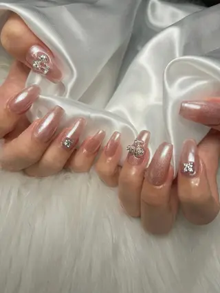 ネイル ゴテゴテ💙ワンホン リオナのネイルデザイン