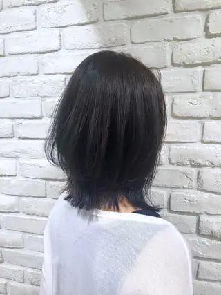 ミディアム カラー ベージュカラー🧸 伊藤なつみのヘアスタイル