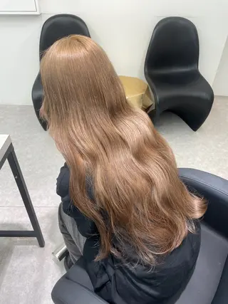 セミロング カラー 🫧盛れハイトーン/ ブリーチ特化🎀サキのヘアスタイル