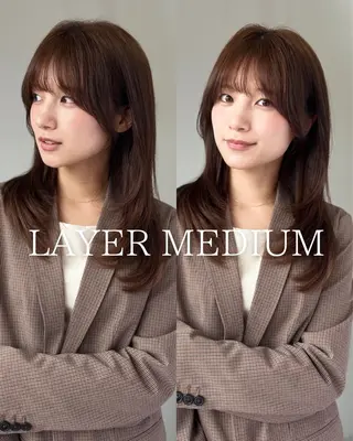 ミディアム soy-kufu高田馬場店所属・楠原 透羽のヘアスタイル