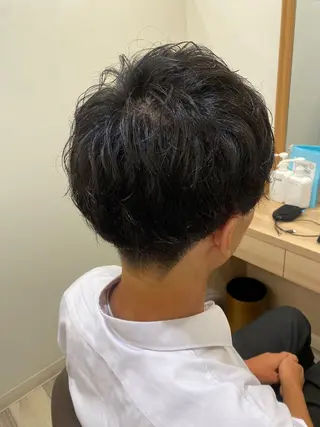 ショート パーマ メンズ マツモト カラー/ショートボブのヘアスタイル