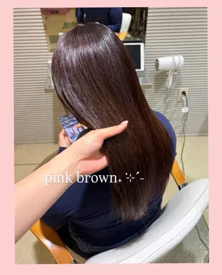 ロング カラー くびれヘア/髪質改善 はるのヘアスタイル