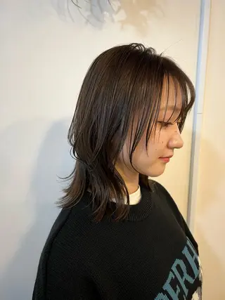 ミディアム Sherry/R 三川町 ayakaのヘアスタイル