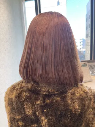 ミディアム 広島:ミルキーカラー tsumaのヘアスタイル