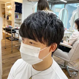 ショート メンズ 大場 優のヘアスタイル