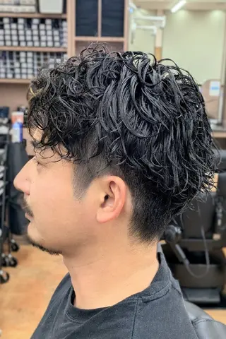 ショート パーマ 理容プラージュ燕三条 福井のヘアスタイル