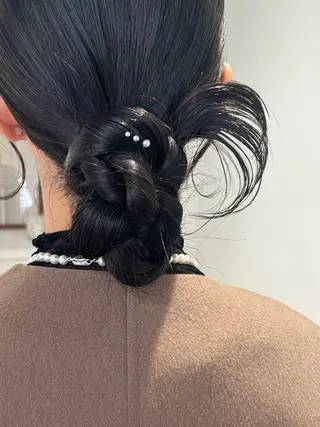 ヘアアレンジ アレンジ/ブラウン カラー HARU🕯のヘアスタイル