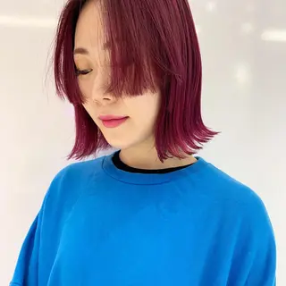 ミディアム カラー レイヤー/ブリーチ HIKARU ♡のヘアスタイル