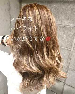 ロング 日比崚介🍀 おくれげ小顔カットのヘアスタイル