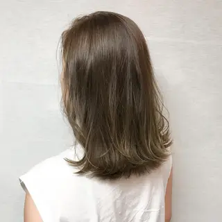 ミディアム 髪質改善、縮毛矯正 店長浅野太郎のヘアスタイル
