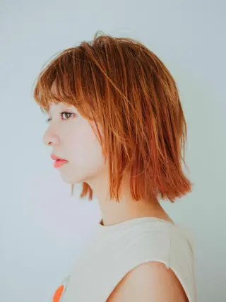 ショート カラー パーマ ヘアアレンジ メンズ キッズ ネイル マツエク・マツパ 藤井 仁紀のヘアスタイル