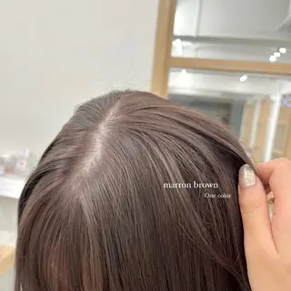 ロング カラー 柔らかオリーブ🌿 HIMARI🌻のヘアスタイル