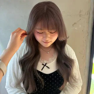 ロング nanami🏷🤎 ふんわりカラーのヘアスタイル
