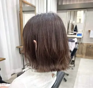 ショート カラー パーマ ヒナ/酸性ストレート ・艶カラー🌿のヘアスタイル
