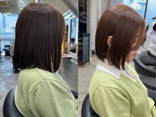 ミディアム カラー 畔上 尚也のヘアスタイル