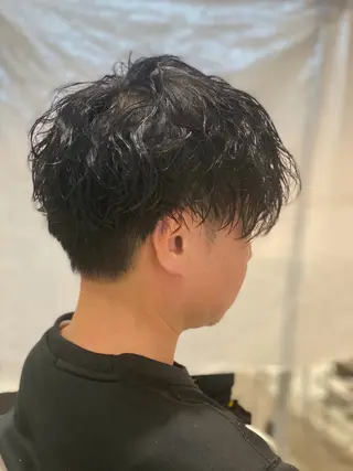 ショート パーマ 浦野 龍太のヘアスタイル